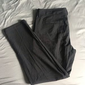 Grey Pinstripe Trousers